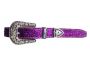 Triple W Gürtel purple glitter