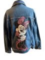 Skull Design Jeans Jacket Minnie XL