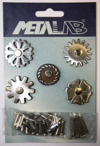 MetaLab Sporenräder Set mit Stiften & Splinten - SS Brushed