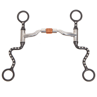 Myler Black Seven Shank MS.04 mit Kupfer-Roller