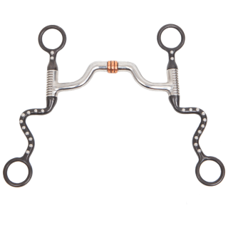 Myler Black Seven Shank MS.33 mit Kupfer-Roller